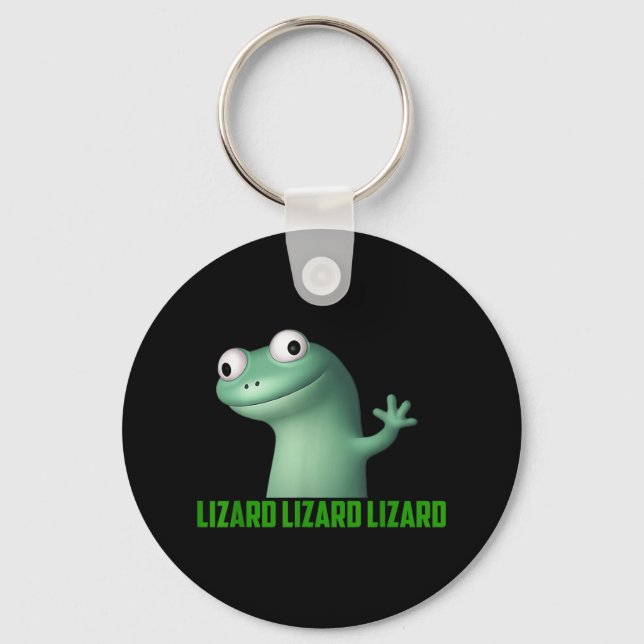 Lizard Meme Lizard Lizard Lizard Funny Graphic Schlüsselanhänger (Vorderseite)