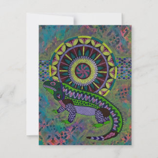 Lizard Mitteilungskarte
