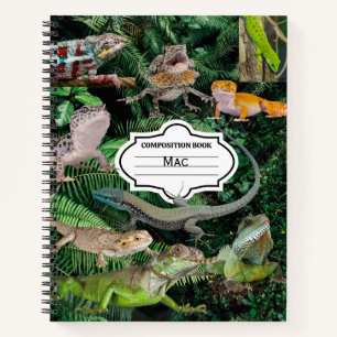 Lizard Personalisiert Spiral Notebook Notizbuch