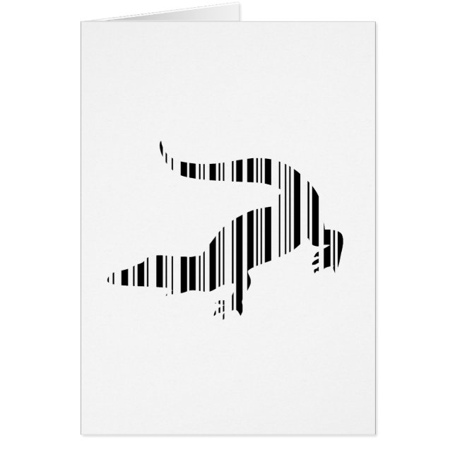 LIZARD REPTILE BAR CODE Crocodile Barcode Muster (Vorne)