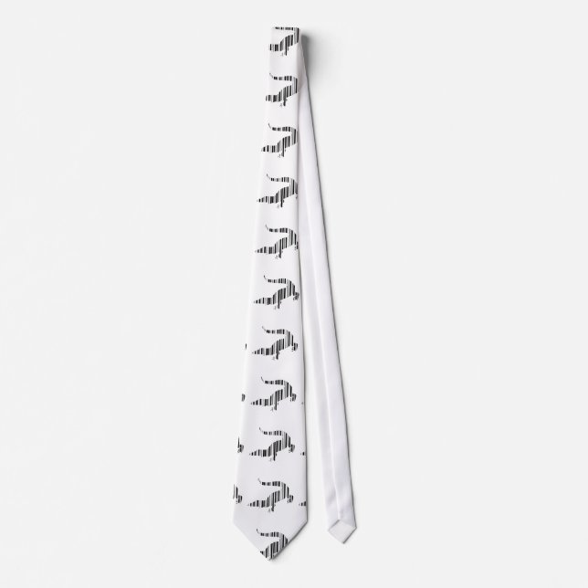LIZARD REPTILE BAR CODE Crocodile Barcode Muster Krawatte (Vorderseite)
