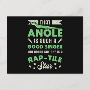 Lizard Reptile Gecko Animal Reptiles Funny Gift Postkarte