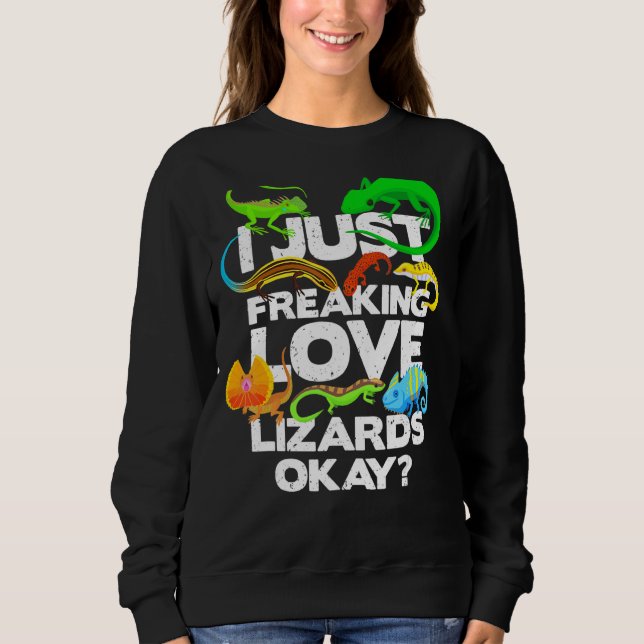 Lizard Reptile Lizard Sweatshirt (Vorderseite)