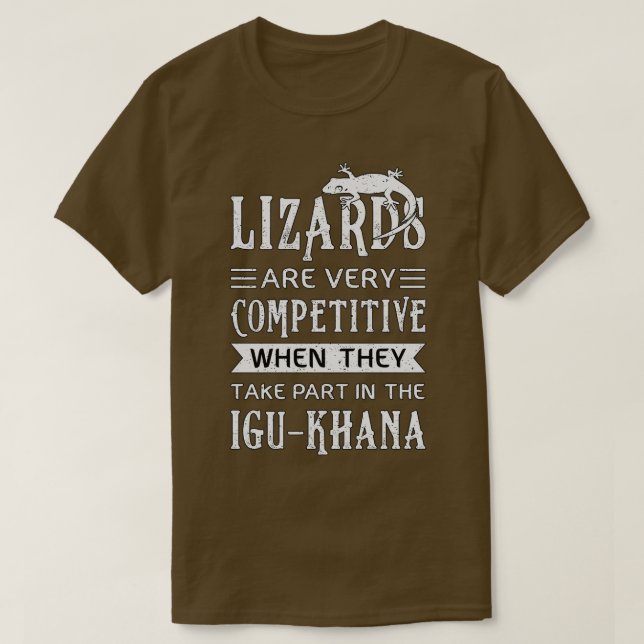 Lizard Reptiles Reptile Gecko Animal Funny Gift T-Shirt (Design vorne)