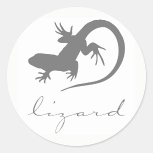 Lizard Silhouette Stickers