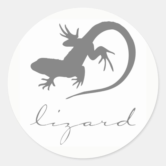 Lizard Silhouette Stickers (Vorderseite)