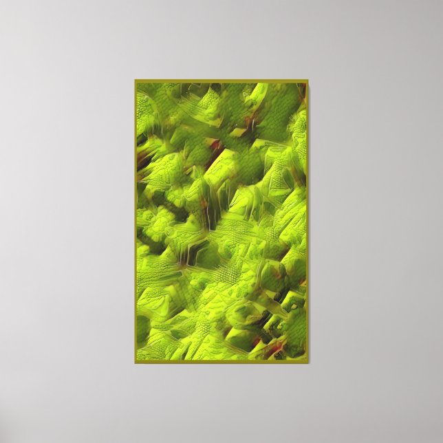 Lizard Skinned Abstract Leinwanddruck (Vorderseite)