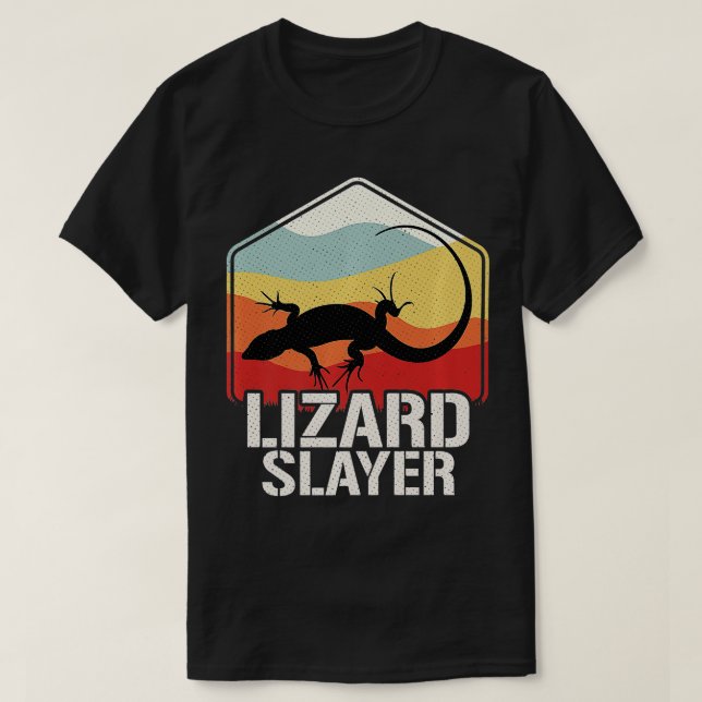 Lizard Slayer Lizard Jagd T-Shirt (Design vorne)