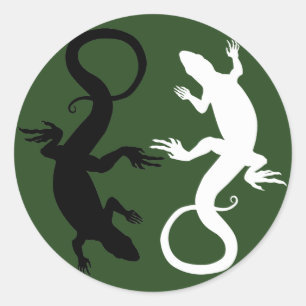 Lizard Stickers Cool Retro Reptile Art Sticker