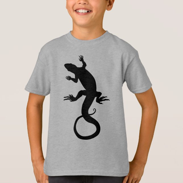 Lizard Sweatshirt Reptile Art Kinderhemden T-Shirt (Vorderseite)