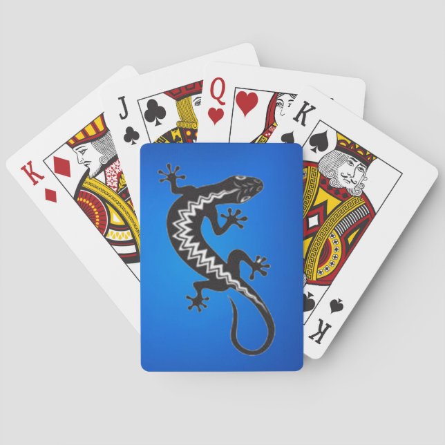 Lizard Symbol Playing Cards Spielkarten (Rückseite)
