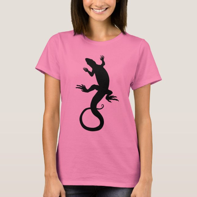 Lizard T - Shirt Reptile Art Ladys Shirts (Vorderseite)