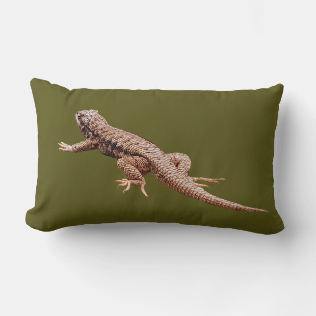 Lizard Throw Pillow Lendenkissen (Vorderseite)