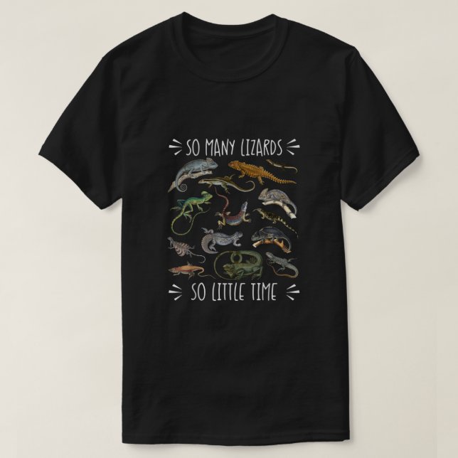Lizard Tshirt, Reptile Shirt, Lizard Lover Gift, T-Shirt (Design vorne)