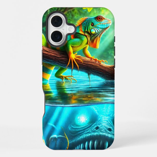 Lizard und Monster Phone Case iPhone Hülle (Rückseite)