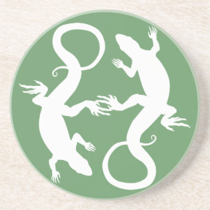 Lizard Untersetzer Reptile Art Decor Lizard Gesche
