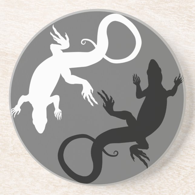 Lizard Untersetzer Reptile Art Untersetzer Lizard  (Vorne)