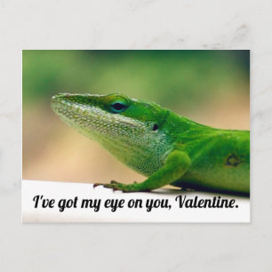 Lizard Valentine Postkarte