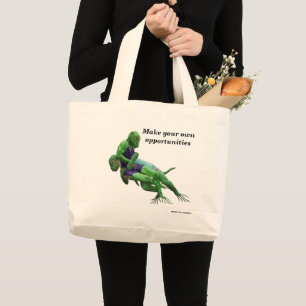 Lizard Warrior Wrestling Fantasy Art Tote Tasche