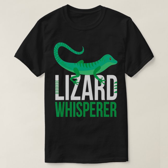 Lizard Whisperer I Funny Terrarium Reptiles Gekko T-Shirt (Design vorne)