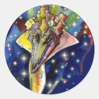 Lizard-Zauberer Runder Aufkleber