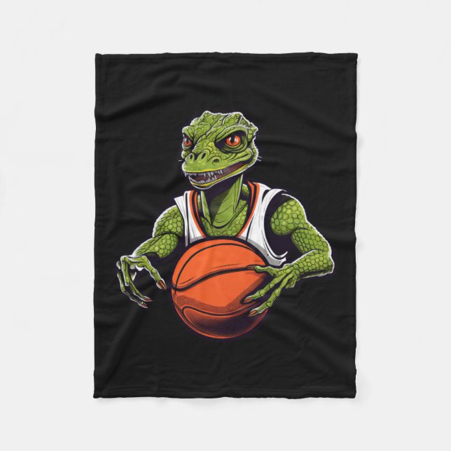 Lizards Basketball Fleecedecke (Vorderseite)