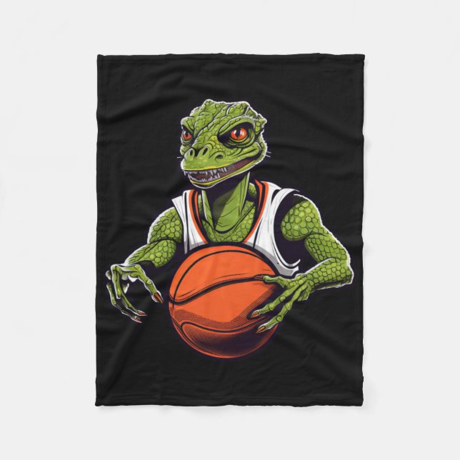 Lizards Basketball Fleecedecke (Vorderseite)