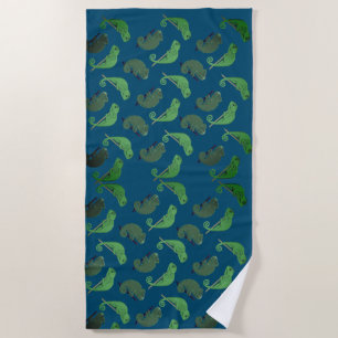 Lizards Chameleons Art Strandtuch