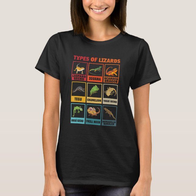 Lizards Reptilientiertiere T-Shirt (Vorderseite)