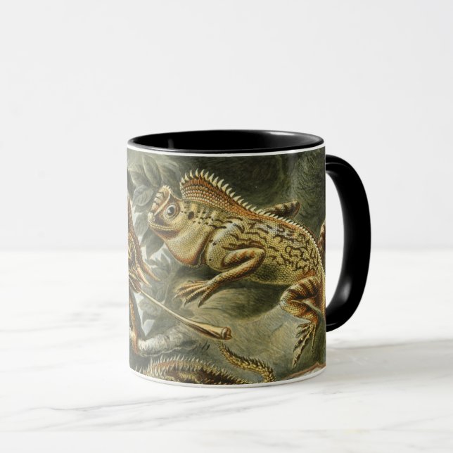 Lizards von Ernst Haeckel Vintag Lacertilia Animal Tasse (VorderseiteRechts)