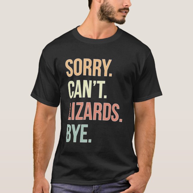 Lizards von Lizard Owner Lizard T-Shirt (Vorderseite)