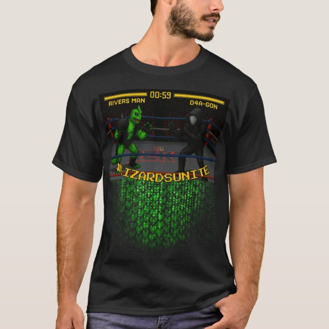 #LIZARDSUNITE "Rivers VS DRA-G0N" IRL REKT T-Shirt (Vorderseite)