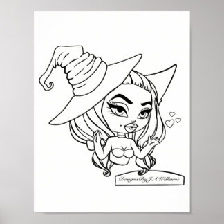 Lizbeth Farbe dein eigenes Poster