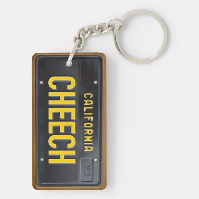 Lizenz-Platten-Schlüsselanhänger GEWOHNHEIT Schlüsselanhänger (Rückseite)