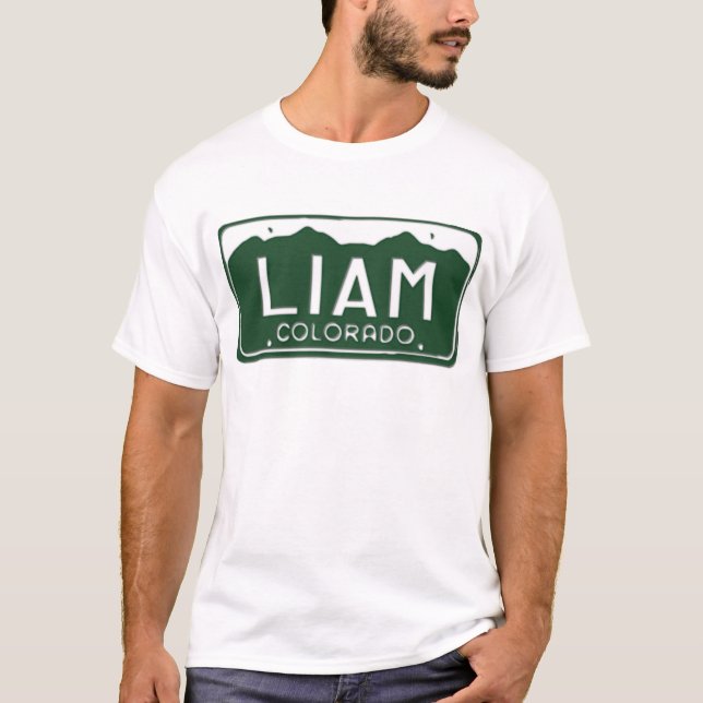 Lizenz-Platten-T - Shirt LIAM Colorado (Vorderseite)