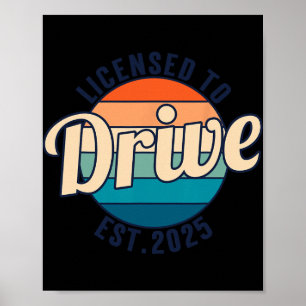 Lizenz zum Führen eines Führerscheins neu geschätz Poster