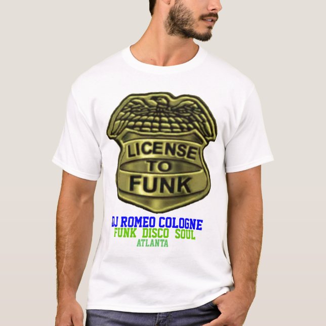 "Lizenz zum Funk" Abzeichen-T - Shirt (Vorderseite)