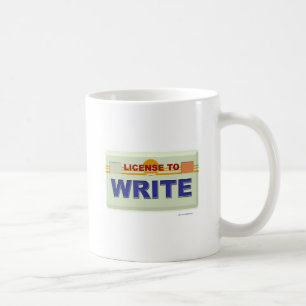 Lizenz zum Schreiben einer Coolen Author-Anweisung Tasse