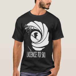 Lizenz zum Skifahren T-Shirt-Design für Männer T-Shirt