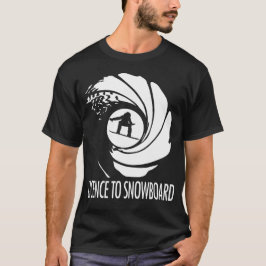 Lizenz zum Snowboarden T-Shirt Design für Männer