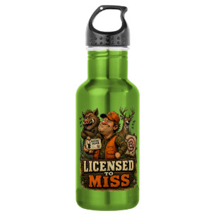 Lizenz zum Verfehlen Edelstahlflasche