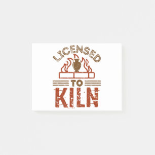 Lizenziert für die Kiln Pottery Maker Keramiken Post-it Klebezettel