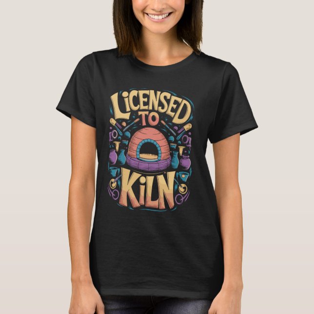 Lizenziert für Kiln Funny Pottery Pub T-Shirt (Vorderseite)
