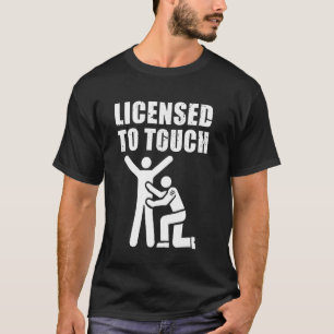 Lizenziert zum Berühren der TSA-Flughafensicherhei T-Shirt