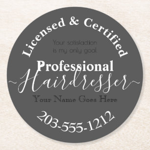 Lizenzierte Friseurwerbung HAMbWG Untersetzer