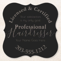 Lizenzierte Friseurwerbung HAMbWG Untersetzer