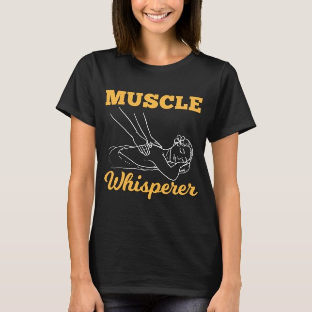 Lizenzierte Massagetherapeuten Muscle Whispermassa T-Shirt (Vorderseite)