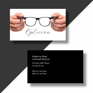 Lizenzierte Optiker-Augenpflege-Geschäftskarten Visitenkarte