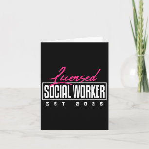 Lizenzierte Social Worker-Abschluss Lcsw Msw Maste Karte