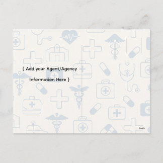 Lizenzierte Versicherungsvertreter-Marketing-Postk Feiertagspostkarte